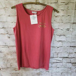 Front porch short sleeve tank top sz s deep washed